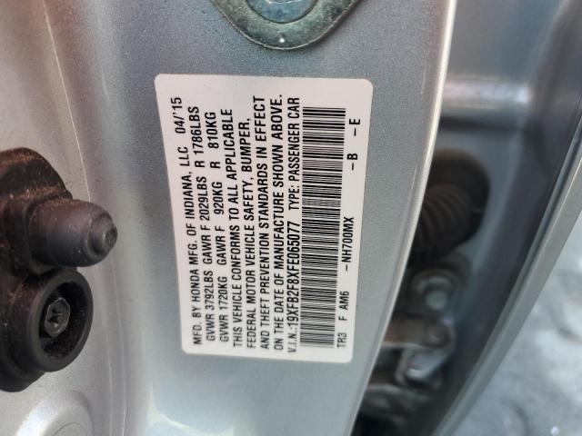 2015 HONDA CIVIC EX 19XFB2F8XFE065077