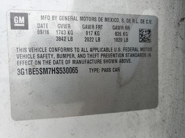 2017 CHEVROLET CRUZE LT #3286683283