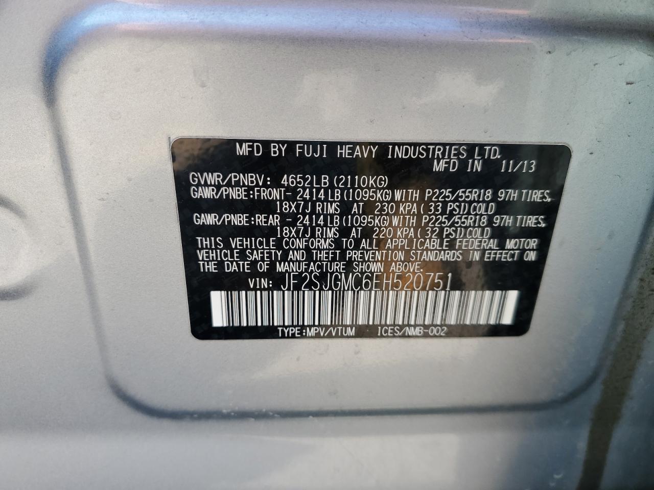 SUBARU FORESTER 2.0XT TOURING