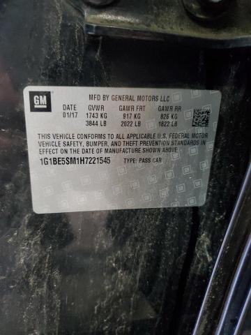 2017 CHEVROLET CRUZE LT 1G1BE5SM1H7221545