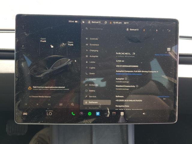 2025 TESLA MODEL 3 5YJ3E1EA4SF938660