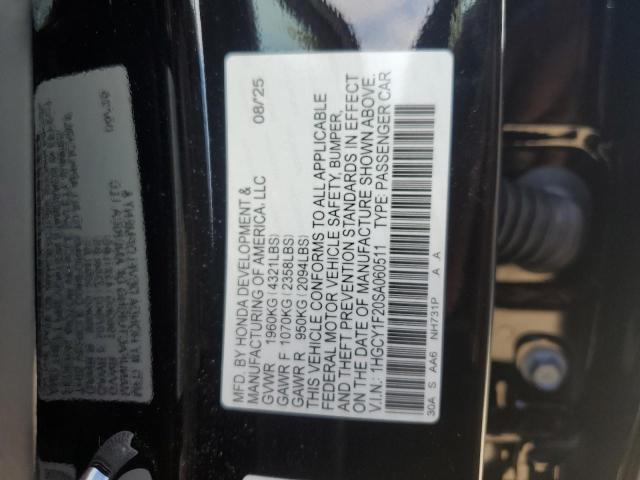 2025 HONDA ACCORD LX #3309347014