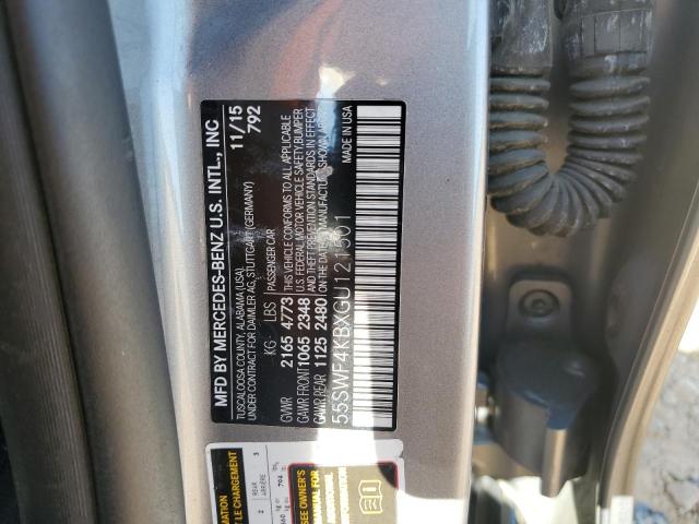 2016 MERCEDES-BENZ C 300 4MAT 55SWF4KBXGU121501