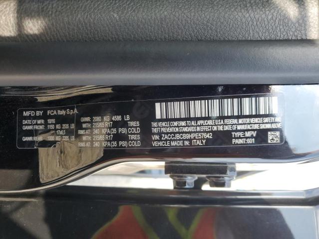 2017 JEEP RENEGADE TRAILHAWK ZACCJBCB9HPE57642