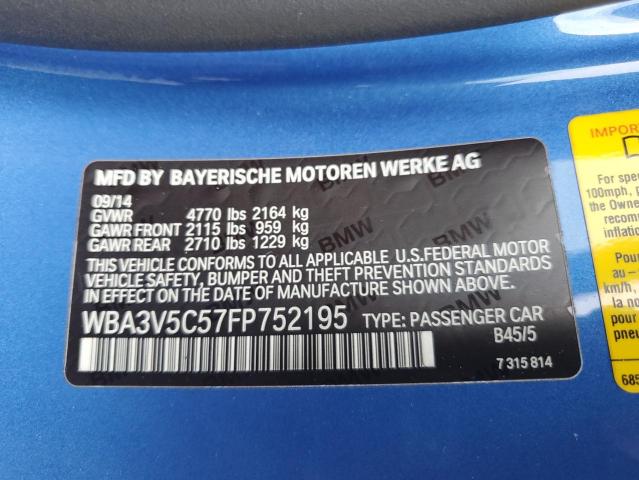 2015 BMW 428 I WBA3V5C57FP752195