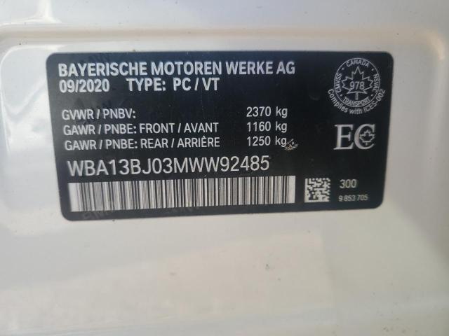 2021 BMW 530 XI WBA13BJ03MWW92485