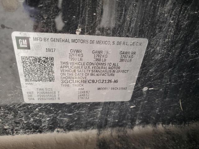 2018 CHEVROLET SILVERADO 3GCUKREC9JG213996