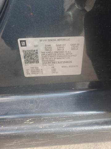 2018 CHEVROLET SILVERADO C1500 LT - 1GCRCREC8JZ194635