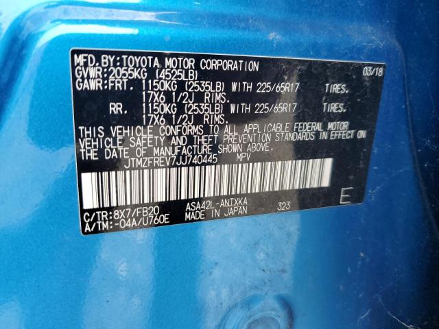 2018 TOYOTA RAV4 LE JTMZFREV7JJ740445