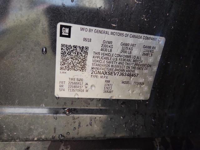 2018 CHEVROLET EQUINOX LT - 2GNAXSEV7J6348457