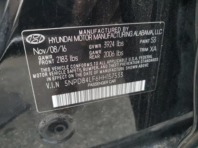 2017 HYUNDAI ELANTRA SE - 5NPD84LF6HH157533