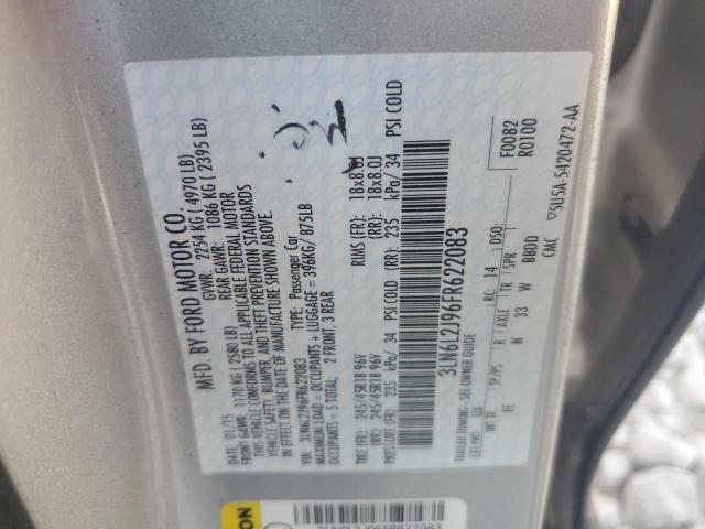 2015 LINCOLN MKZ 3LN6L2J96FR622083