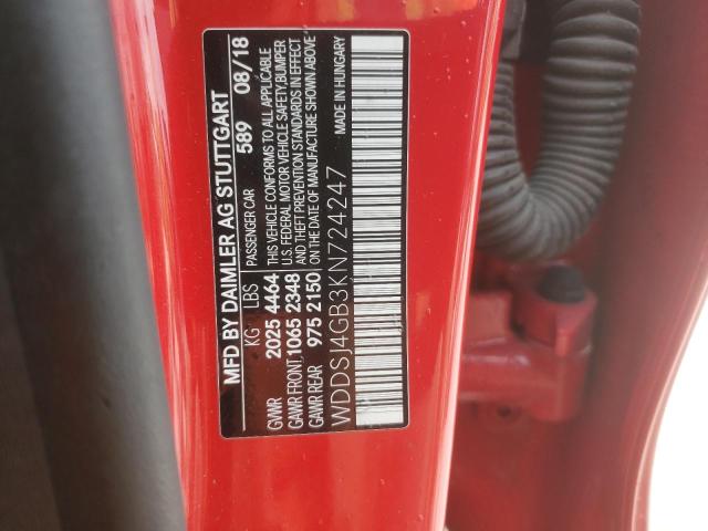 2019 MERCEDES-BENZ CLA 250 4M WDDSJ4GB3KN724247