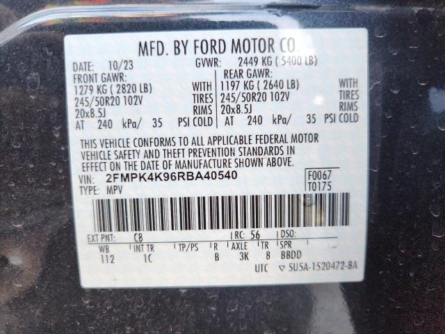 2024 FORD EDGE TITAN - 2FMPK4K96RBA40540