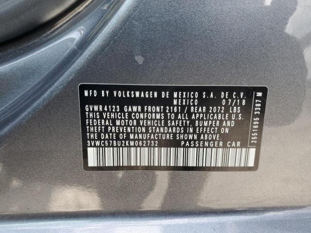 2019 VOLKSWAGEN JETTA S 3VWC57BU2KM062732