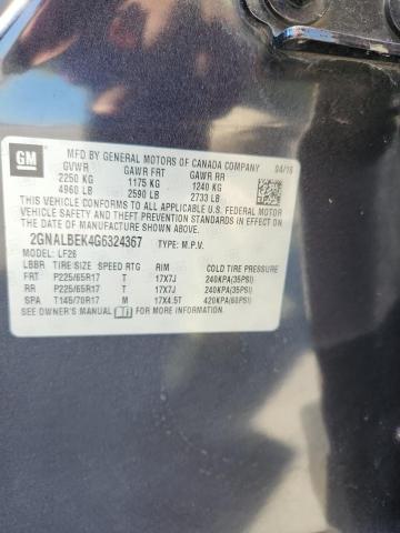 2016 CHEVROLET EQUINOX LS - 2GNALBEK4G6324367