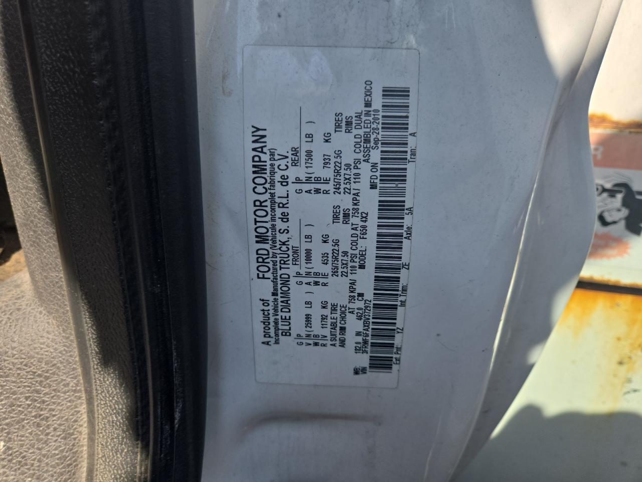 FORD F650 SUPER DUTY