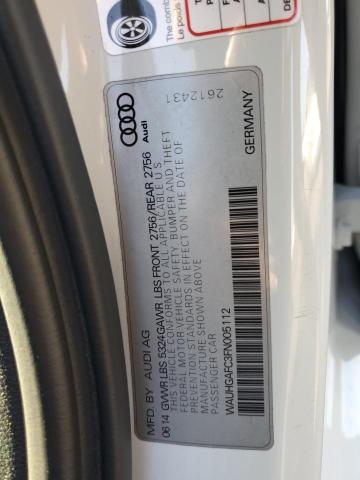 2015 AUDI A6 PRESTIG WAUHGAFC3FN005112