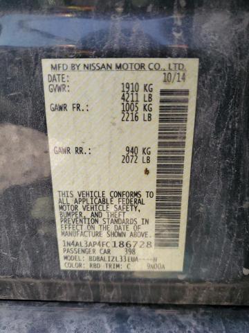 2015 NISSAN ALTIMA 2.5 - 1N4AL3AP4FC186728