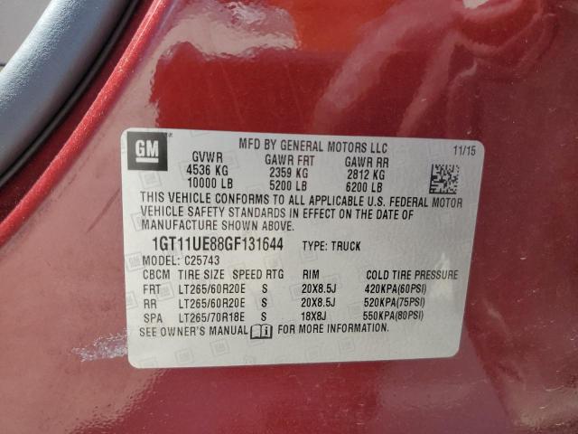 2016 GMC SIERRA C2500 DENALI 1GT11UE88GF131644