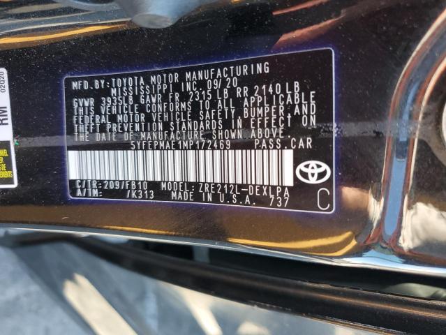 2021 TOYOTA COROLLA LE - 5YFEPMAE1MP172469