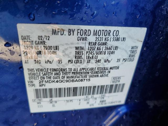 2013 FORD EDGE SE - 2FMDK4GC9DBA08715