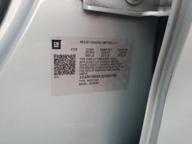 2018 CHEVROLET VOLT LT 1G1RC6S5XJU153708