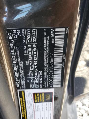 2015 MERCEDES-BENZ GL 350 BLU 4JGDF2EE1FA526667