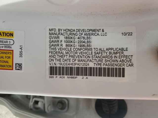 2023 ACURA INTEGRA A- 19UDE4H63PA012524