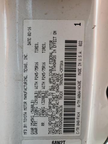 2016 TOYOTA TACOMA ACC 5TFRX5GN2GX063636