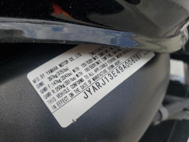 2009 YAMAHA FZ6 SHG JYARJ13E49A006081