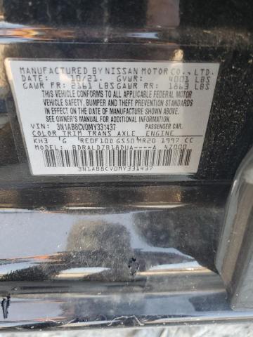 2021 NISSAN SENTRA SV 3N1AB8CV0MY331437