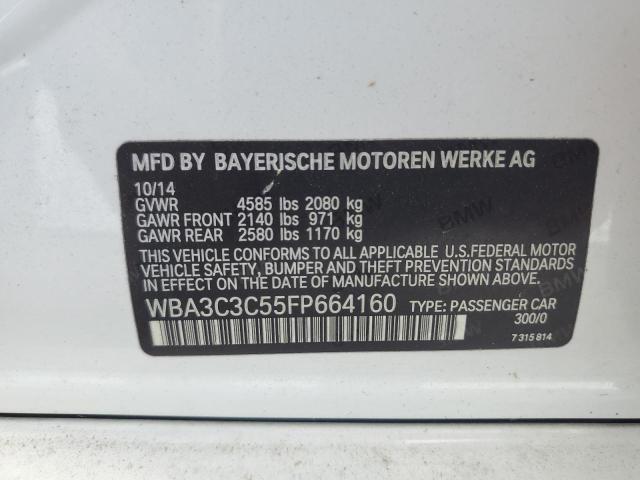 2015 BMW 320 I XDRIVE WBA3C3C55FP664160
