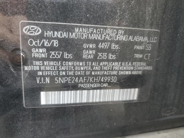 2019 HYUNDAI SONATA SE 5NPE24AF7KH749930
