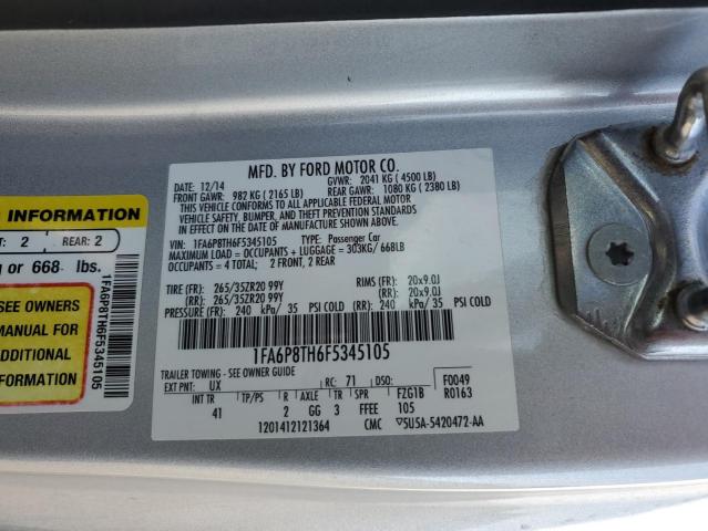 2015 FORD MUSTANG - 1FA6P8TH6F5345105