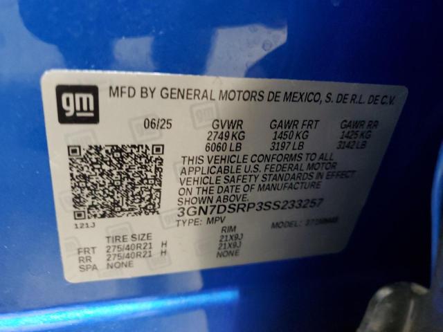 2025 CHEVROLET EQUINOX RS 3GN7DSRP3SS233257