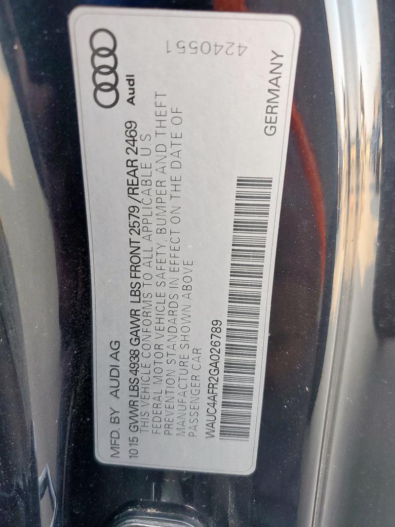 2016 AUDI S5 PREMIUM #3246860836