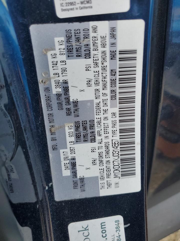 Lot #3308343053 2018 MAZDA CX-3 TOURI