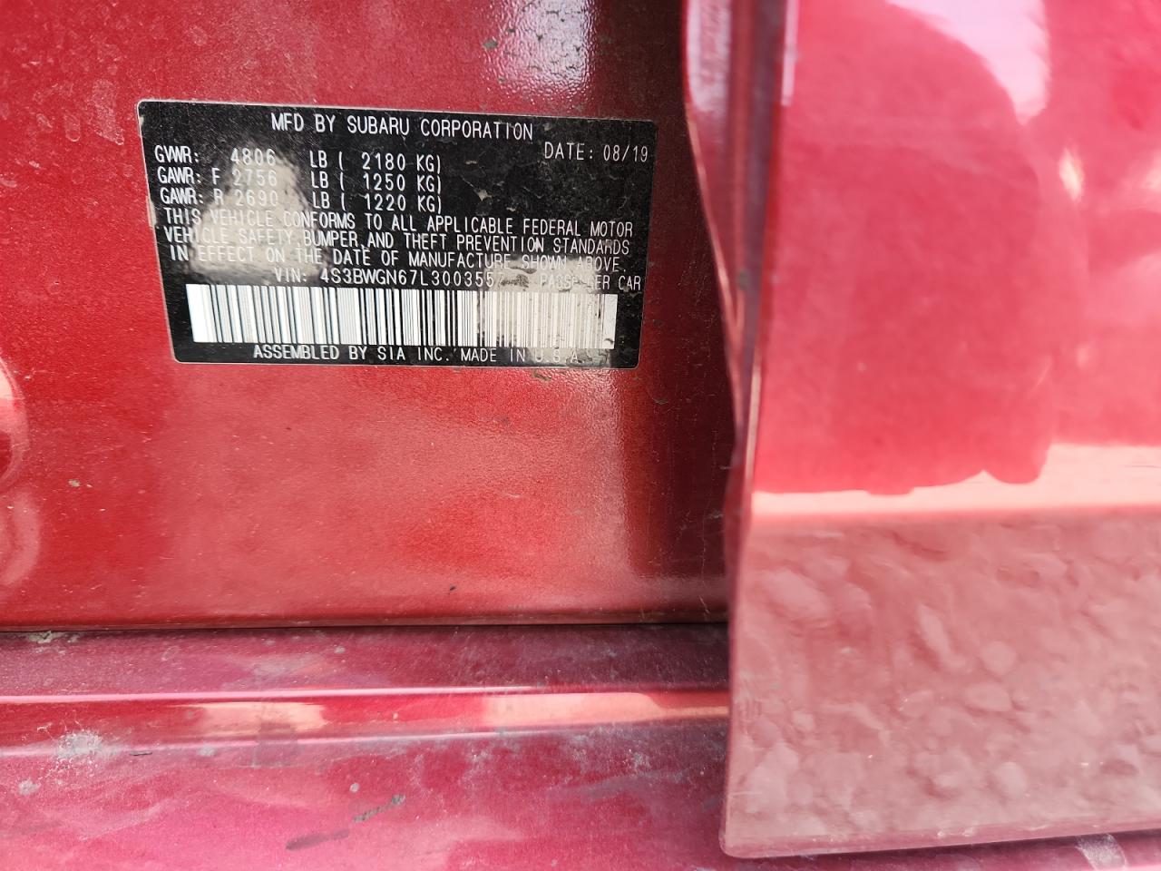 SUBARU LEGACY LIMITED XT