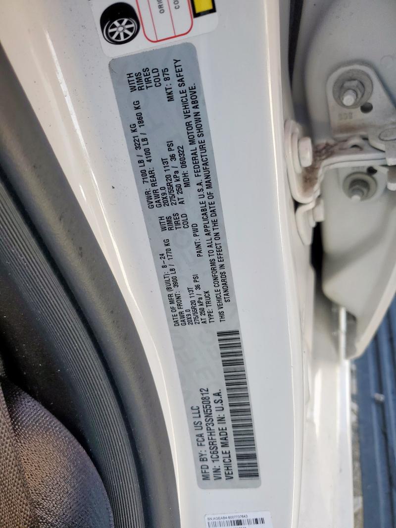 2025 RAM 1500 LIMIT 1C6SRFHP3SN550812