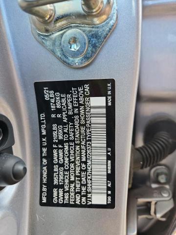 2021 HONDA CIVIC SPOR #3287635012