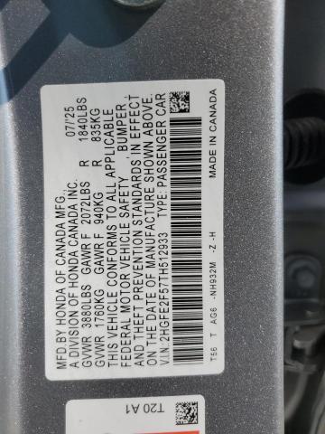 2026 HONDA CIVIC SPORT - 2HGFE2F57TH512933