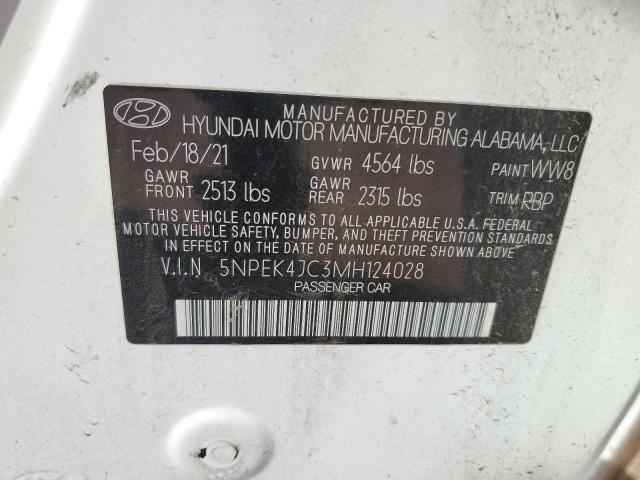 2021 HYUNDAI SONATA N L 5NPEK4JC3MH124028