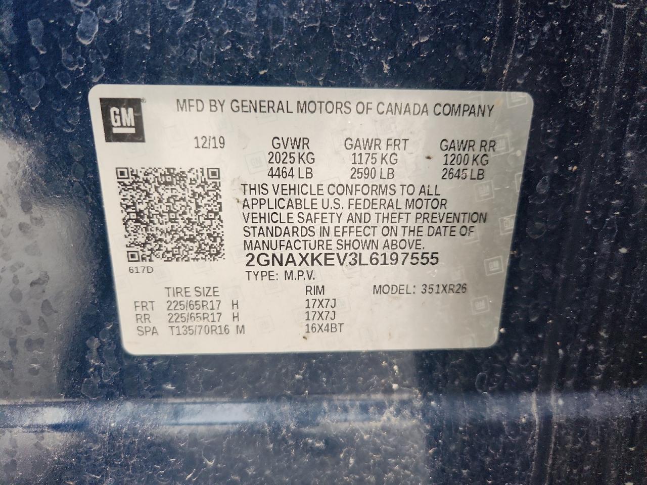 CHEVROLET EQUINOX LT