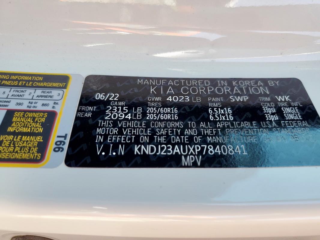 2023 KIA SOUL LX KNDJ23AUXP7840841