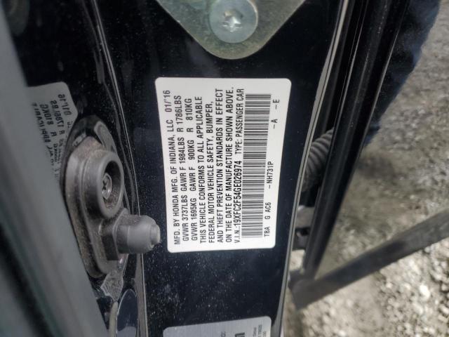 2016 HONDA CIVIC LX - 19XFC2F54GE026974