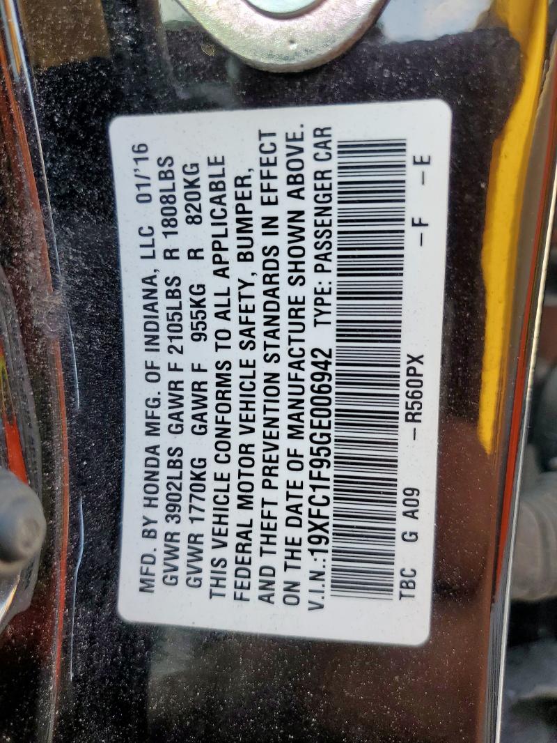 2016 HONDA CIVIC TOUR 19XFC1F95GE006942