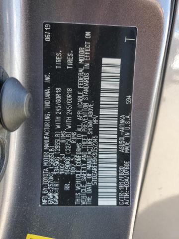 2019 TOYOTA HIGHLANDER LE 5TDZARFH9KS052345