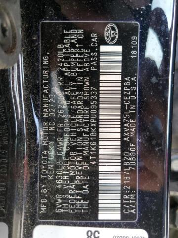 2023 TOYOTA CAMRY XSE 4T1K61BKXPU095337