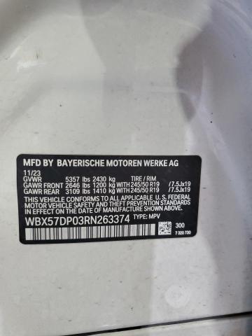 2024 BMW X3 XDRIVE3 WBX57DP03RN263374